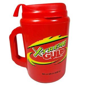 Aladdin 7-Eleven XTREME GULP 52oz Insulated Travel Beach Mug & Lid RED